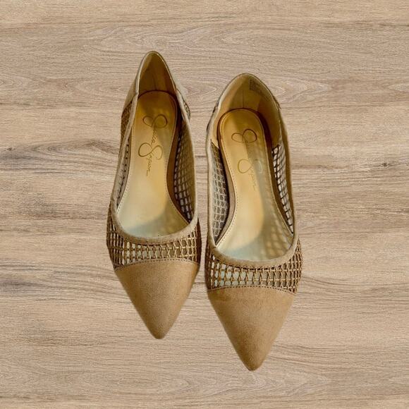 Jessica Simpson Tan Flats, Size 8 - Picture 1 of 7